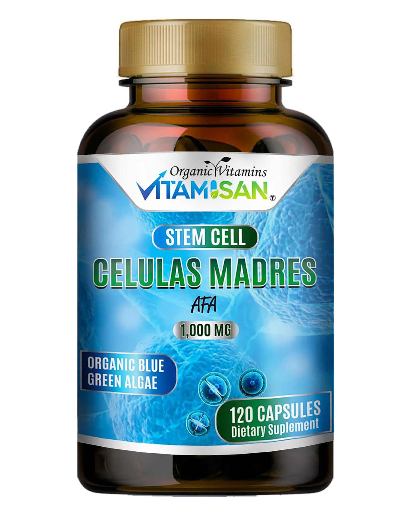 Celulas Madre Stem Plus Alga Afa 1000 Mg 120 cápsulas