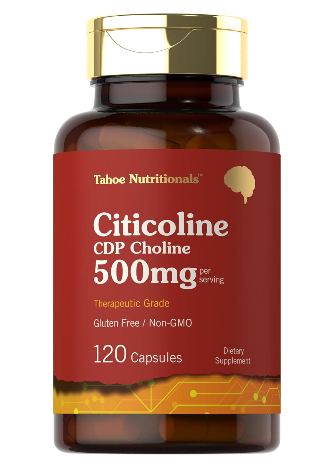 Citicolina Max Potente Energía Mente Activa 120 cápsulas