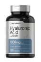 Ácido Hialurónico Con MSM Horbäach 1000mg 120 Caps