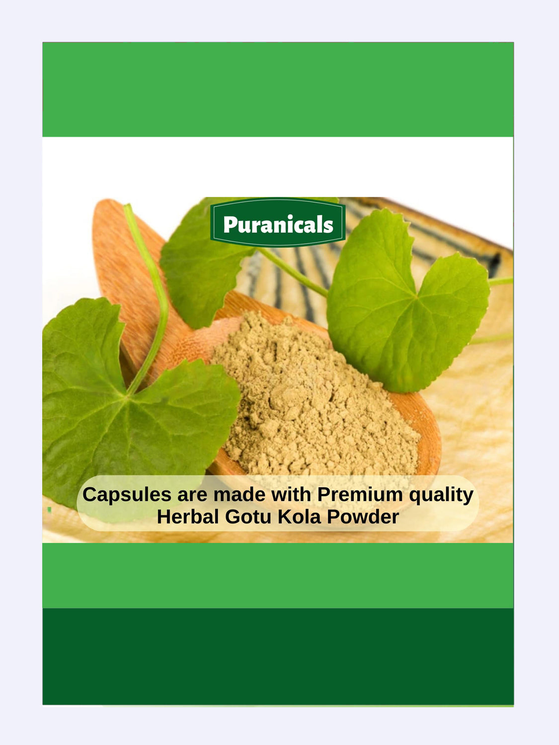 Gotu Kola Energia Mental Max Potente 320 cápsulas