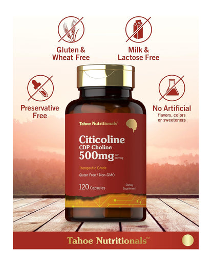 Citicolina Max Potente Energía Mente Activa 120 cápsulas