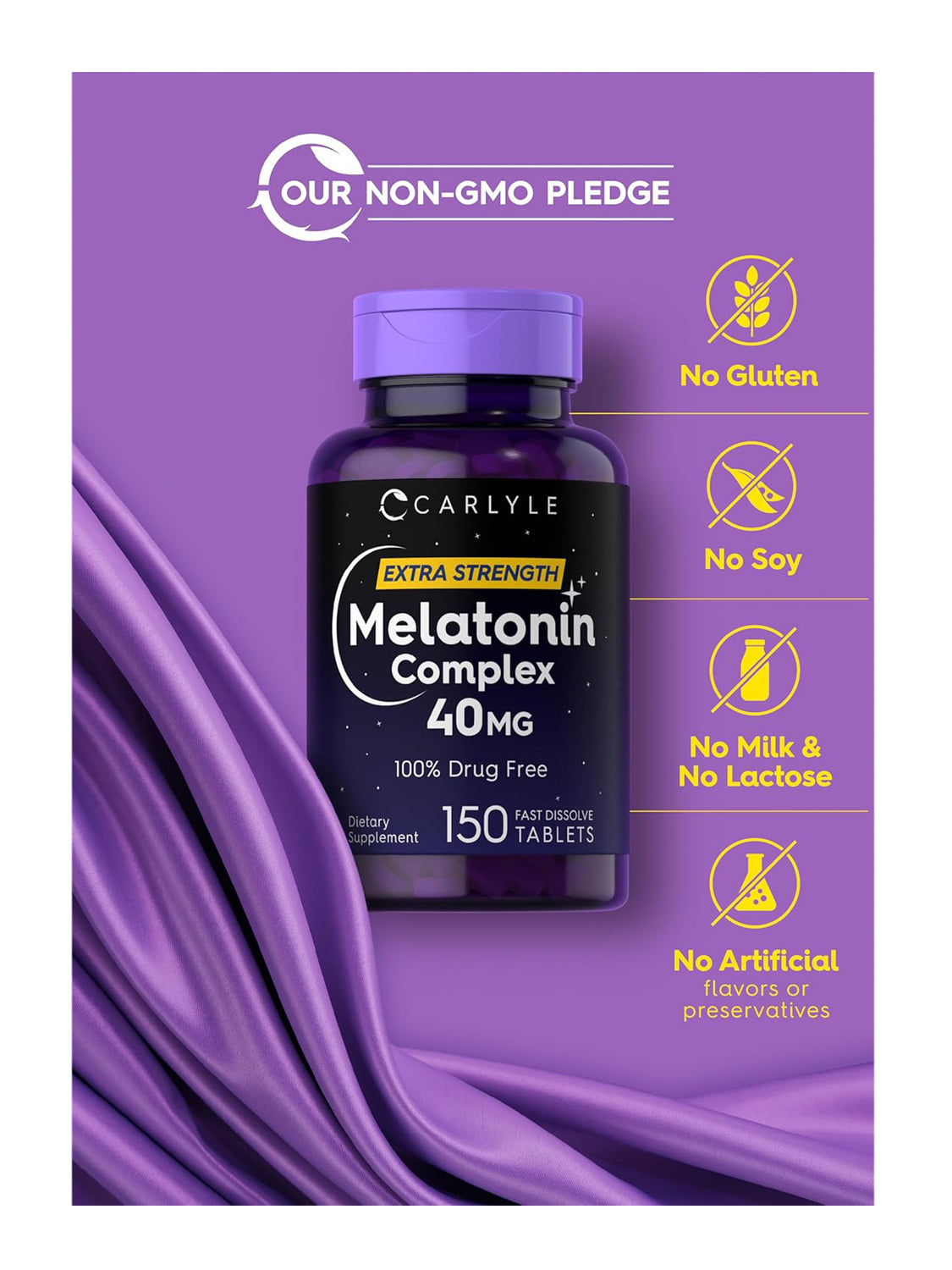 Melatonina Max Potente 40 Mg Formula Premium 150 tabletas