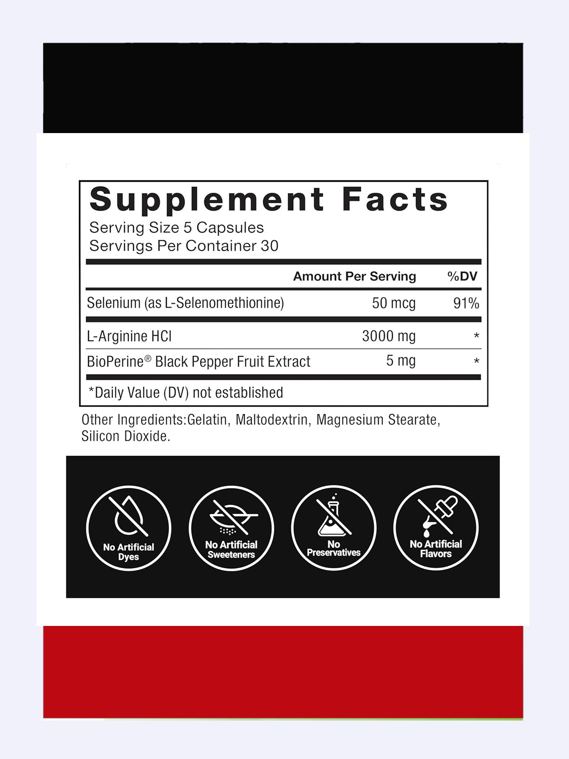 L- Arginina 3000 Mg  150 cápsulas