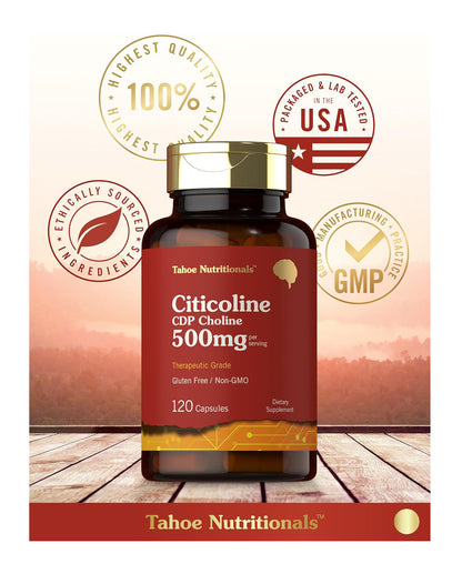 Citicolina Max Potente Energía Mente Activa 120 cápsulas