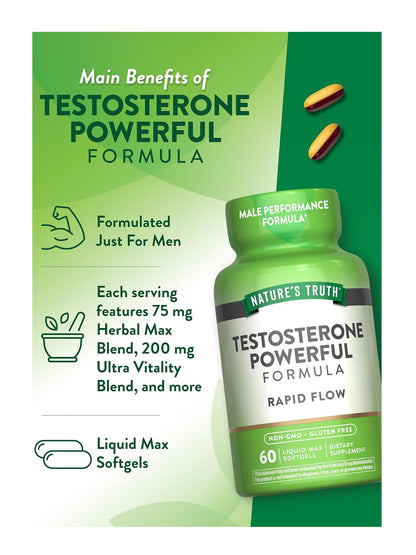 Potenciador Testosterona Ultra Libido+ Resistencia 60 Cápsulas