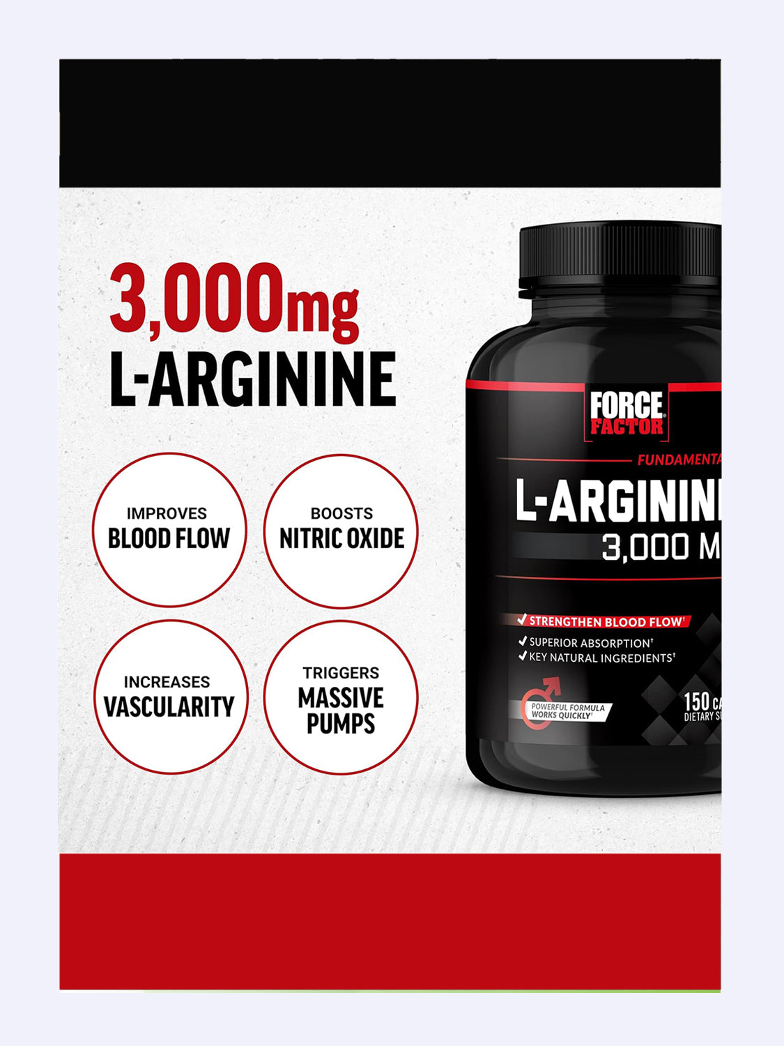L- Arginina 3000 Mg  150 cápsulas