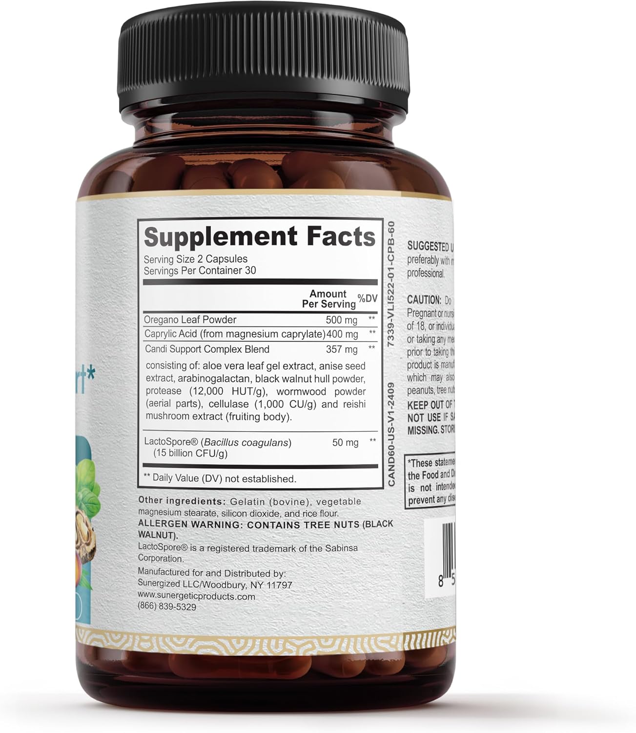 Candida Limpieza & Probioticos Max Potente 60 capsulas