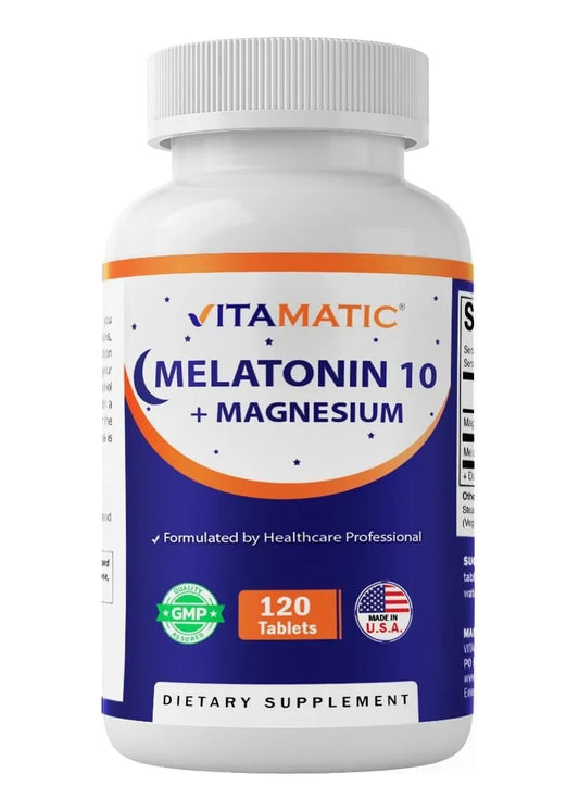 Vitamatic Melatonina Y Magnesio 120 Tabs 200g