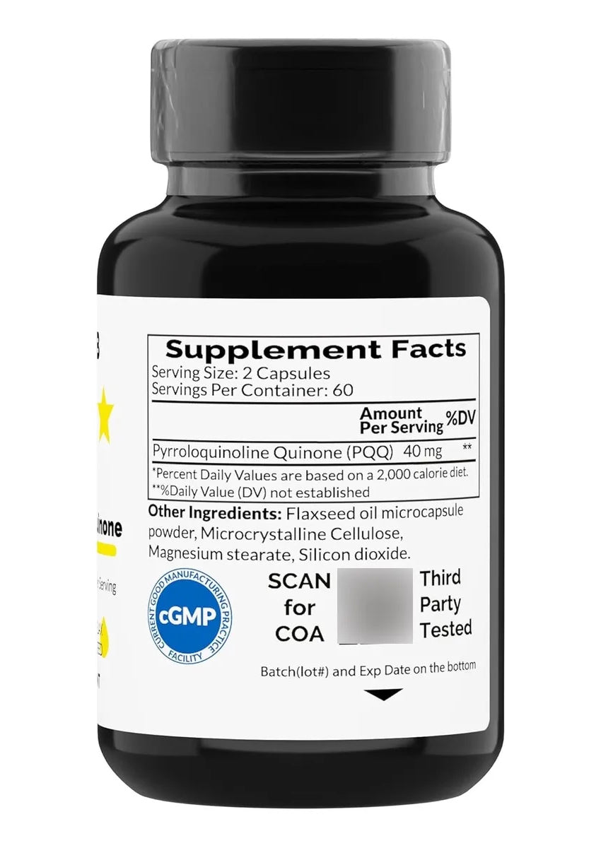 Pqq 40mg Plus Omega3 Prime 120caps Cerebro Y Corazón Fuerte