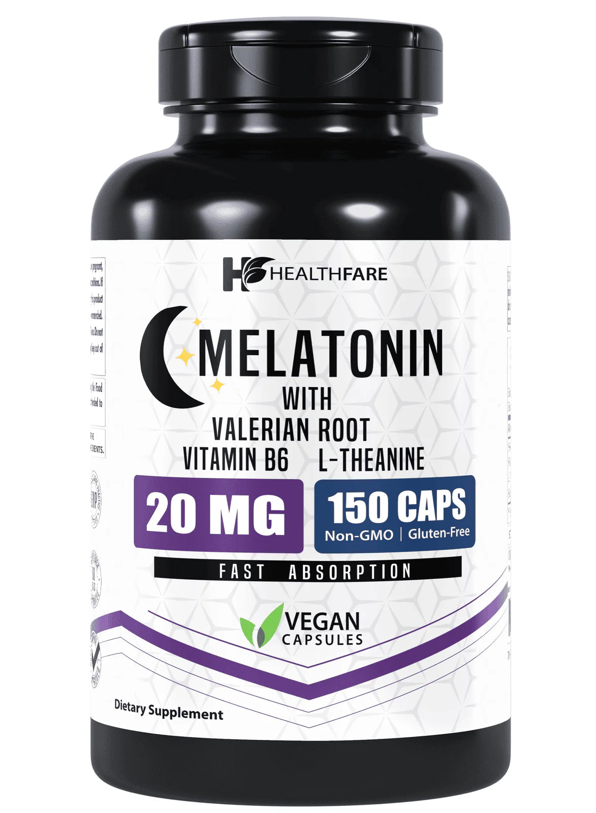 Melatonina Con L-Teanina, Valeriana Y Vitamina B6 Premium 150 cápsulas